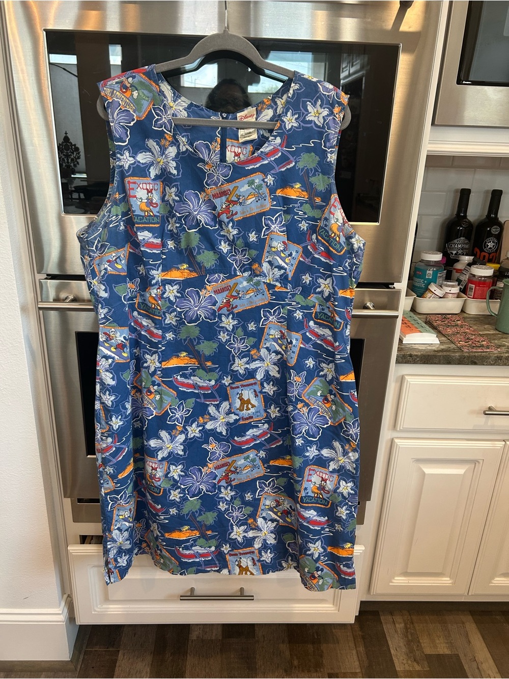 Vintage Y2K Disney tropical hula tiki Hawaiian Dress size XXL slight wear